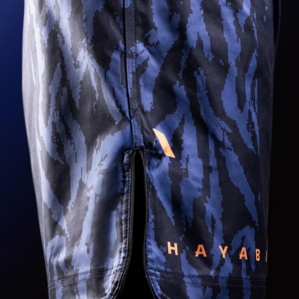 Hayabusa Apex 3/4 Thigh Fight Shorts Dusk Blue MMA Shorts Hayabusa