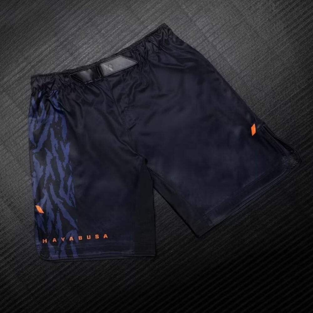 Hayabusa Apex 3/4 Thigh Fight Shorts Dusk Blue MMA Shorts Hayabusa