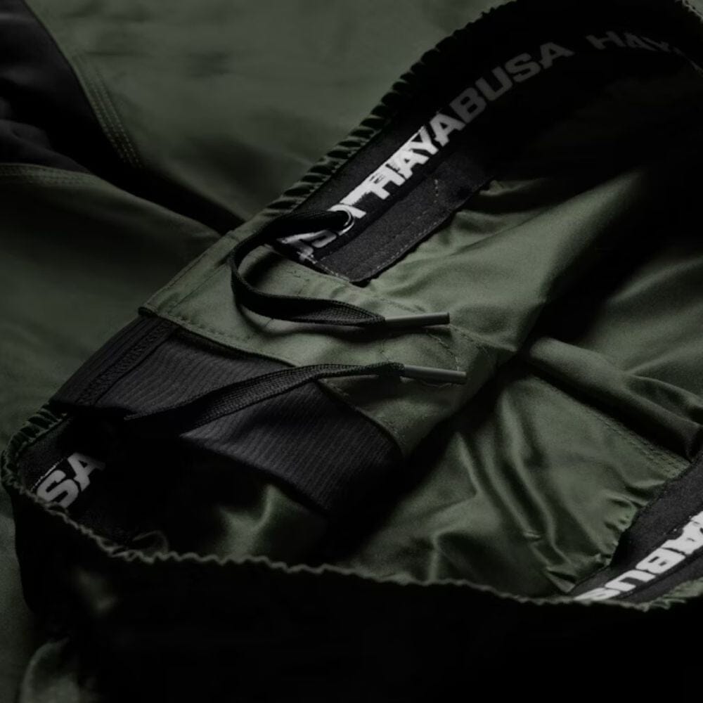 Hayabusa Apex 3/4 Thigh Fight Shorts Forest Green MMA Shorts Hayabusa