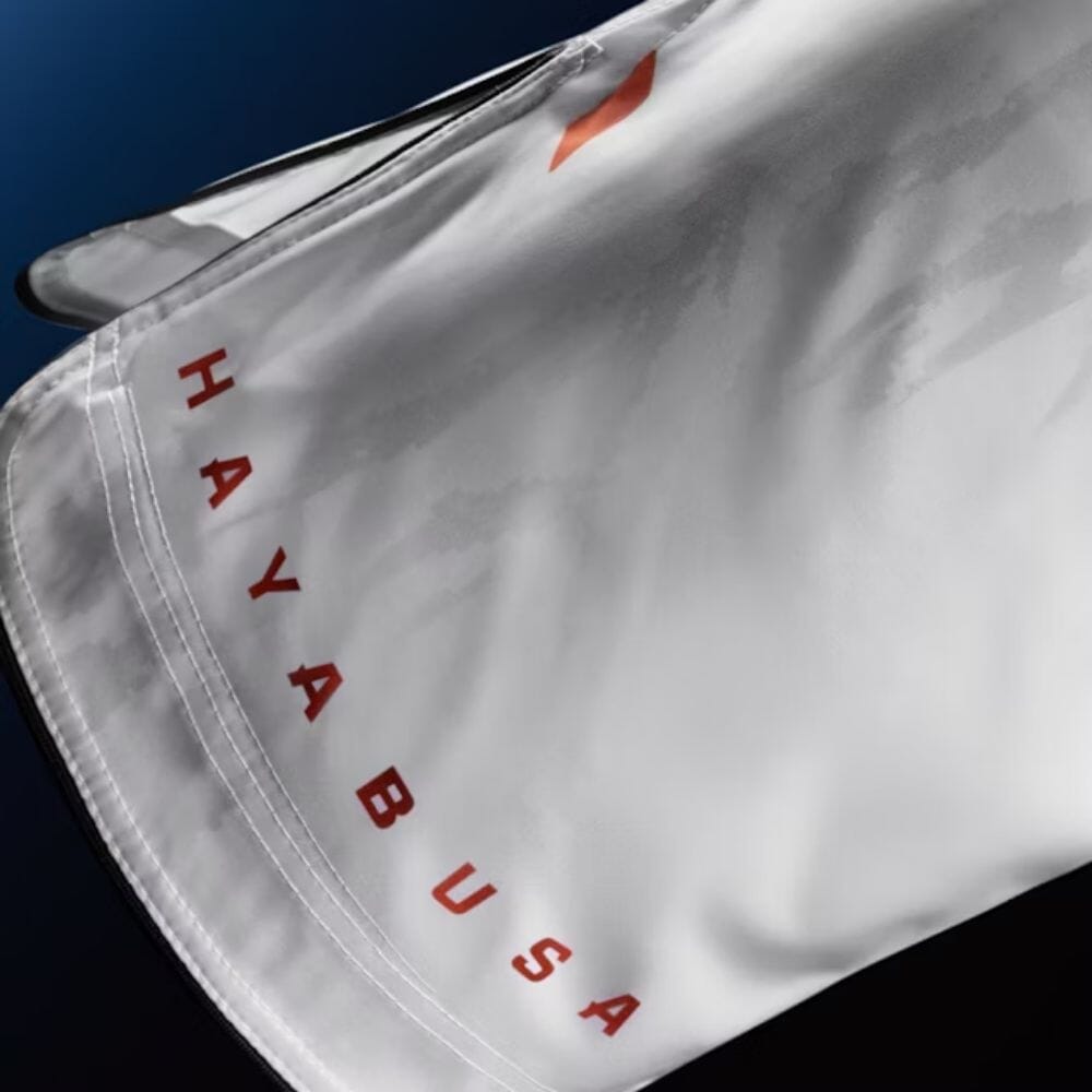 Hayabusa Apex 3/4 Thigh Fight Shorts Ash White MMA Shorts Hayabusa