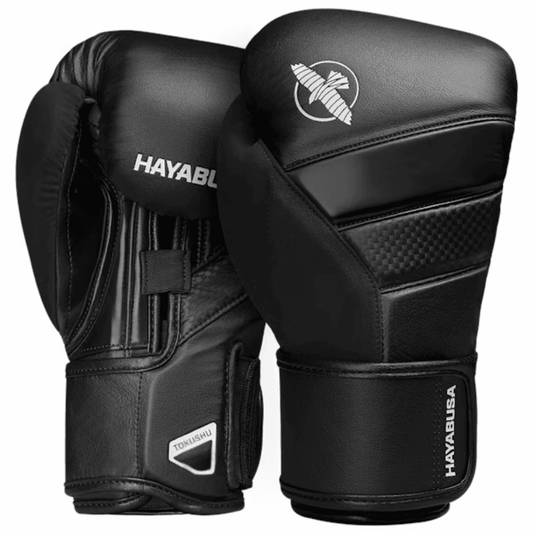 Hayabusa T3 18oz Boxing Gloves Boxing Gloves Hayabusa Black/Black 18oz
