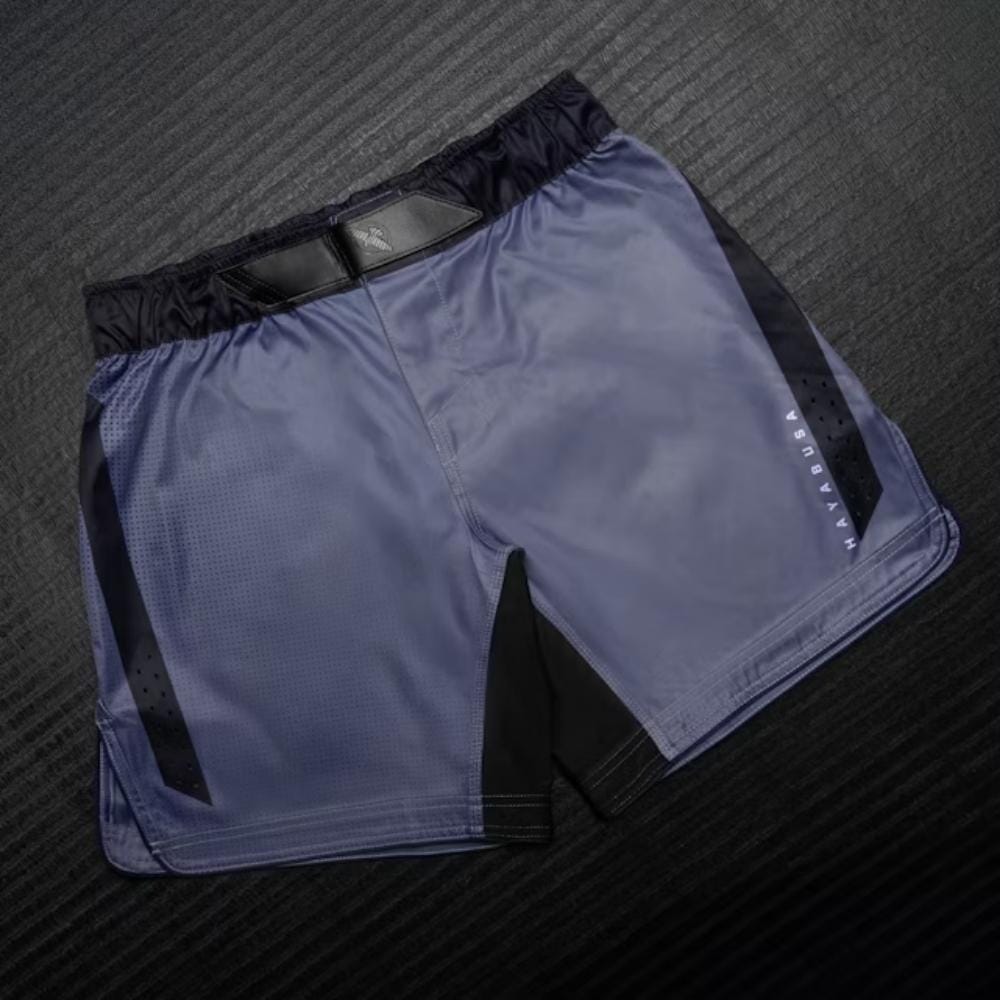 Hayabusa Core 3/4 Thigh Fight Shorts Blue MMA Shorts Hayabusa