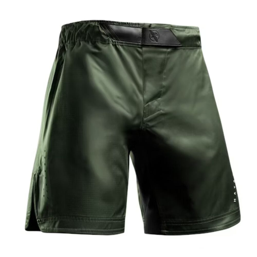 Hayabusa Core 3/4 Thigh Fight Shorts Green MMA Shorts Hayabusa Green Small