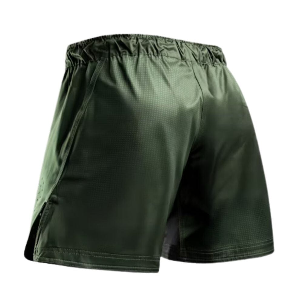 Hayabusa Core Mid Thigh Fight Shorts Green MMA Shorts Hayabusa