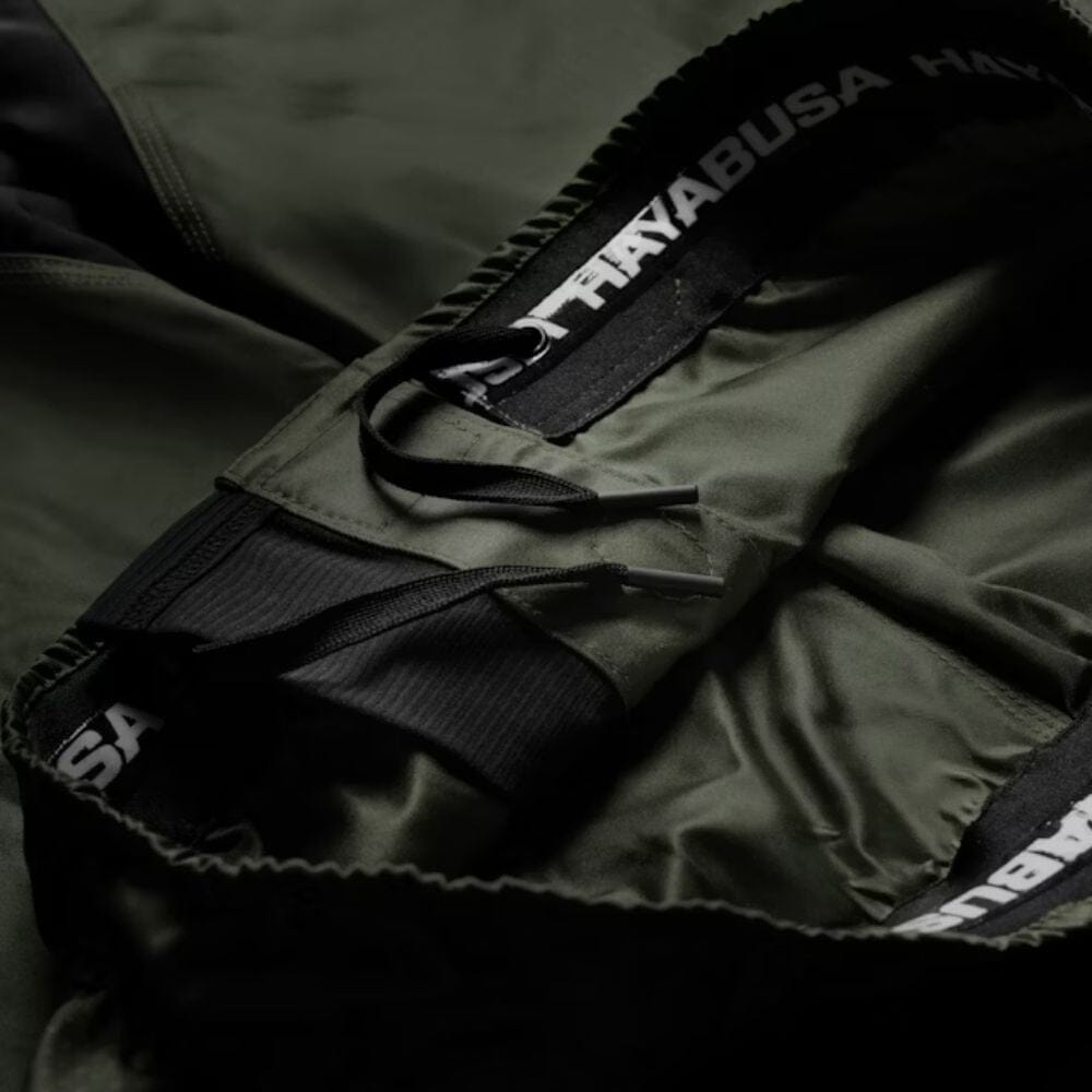 Hayabusa Core Mid Thigh Fight Shorts Green MMA Shorts Hayabusa