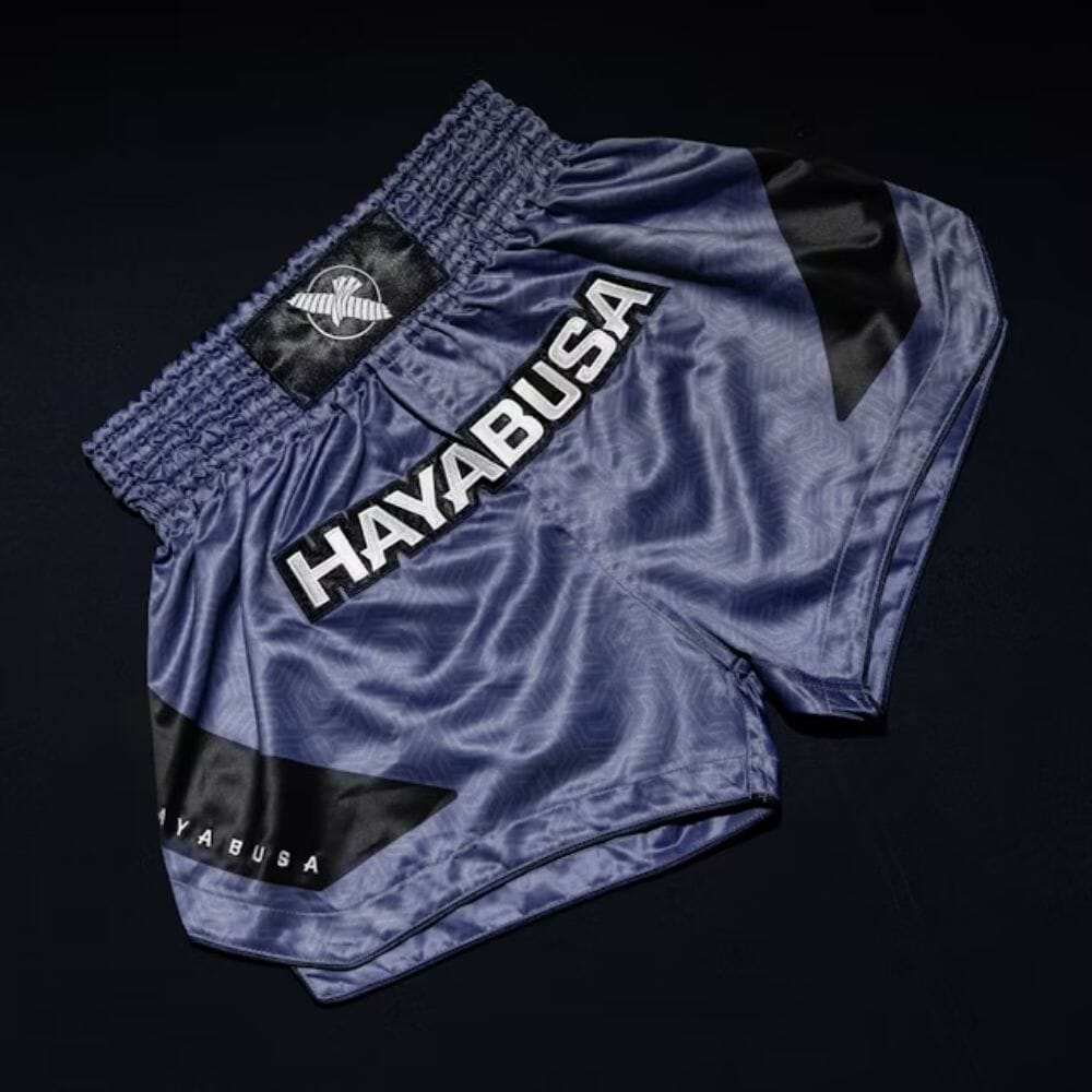 Hayabusa Core Muay Thai Shorts Blue Muay Thai Shorts Hayabusa