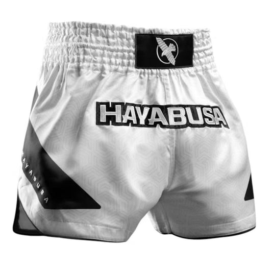 Hayabusa Core Muay Thai Shorts White Muay Thai Shorts Hayabusa White Small