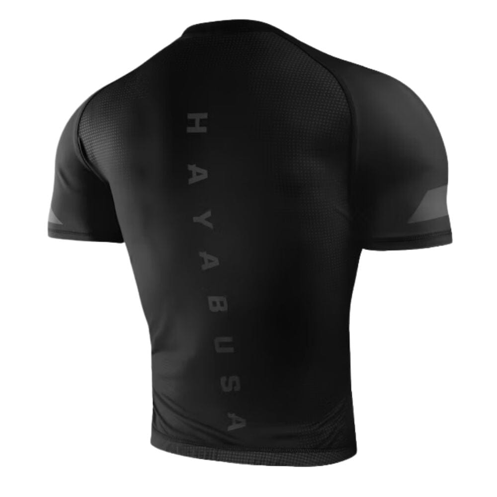 Hayabusa Core Short Sleeve Rashguard Black Rashguards Hayabusa