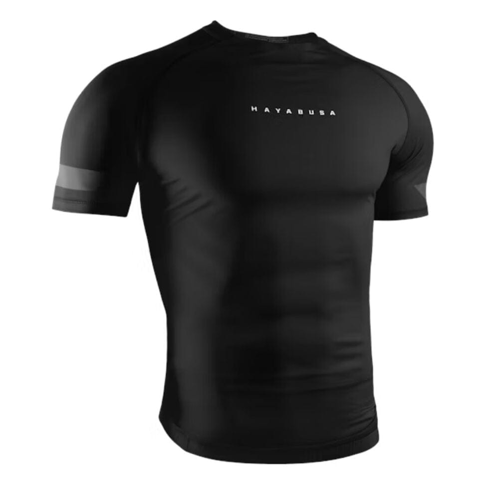 Hayabusa Core Short Sleeve Rashguard Black Rashguards Hayabusa Black Small