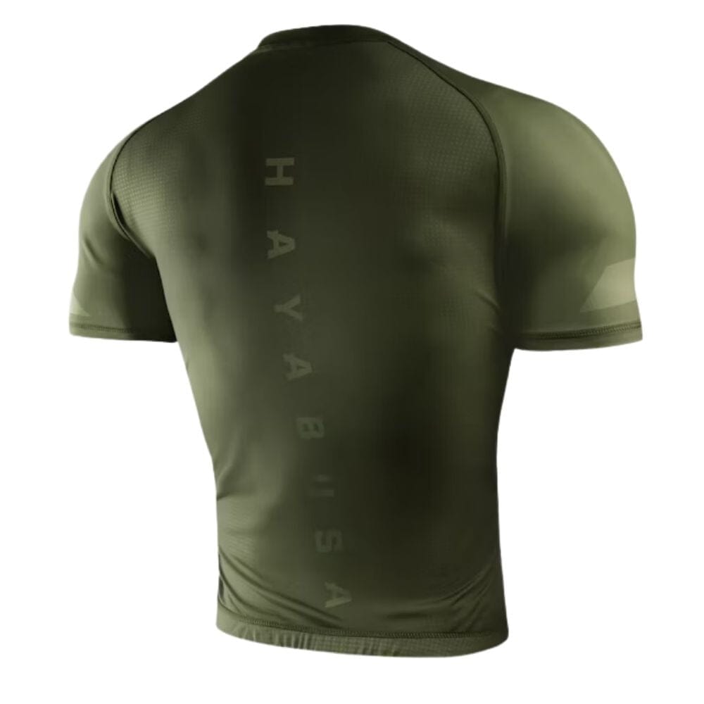 Hayabusa Core Short Sleeve Rashguard Green Rashguards Hayabusa