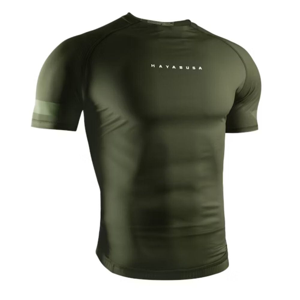 Hayabusa Core Short Sleeve Rashguard Green Rashguards Hayabusa Green Small