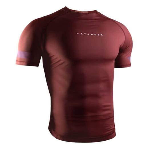 Hayabusa Core Short Sleeve Rashguard Red Rashguards Hayabusa Red Small