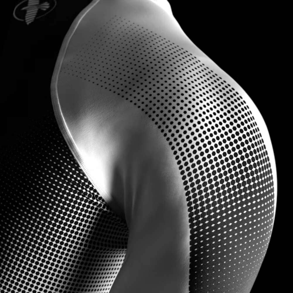 Hayabusa Pro Ranked Short Sleeve Rashguard White Rashguards Hayabusa