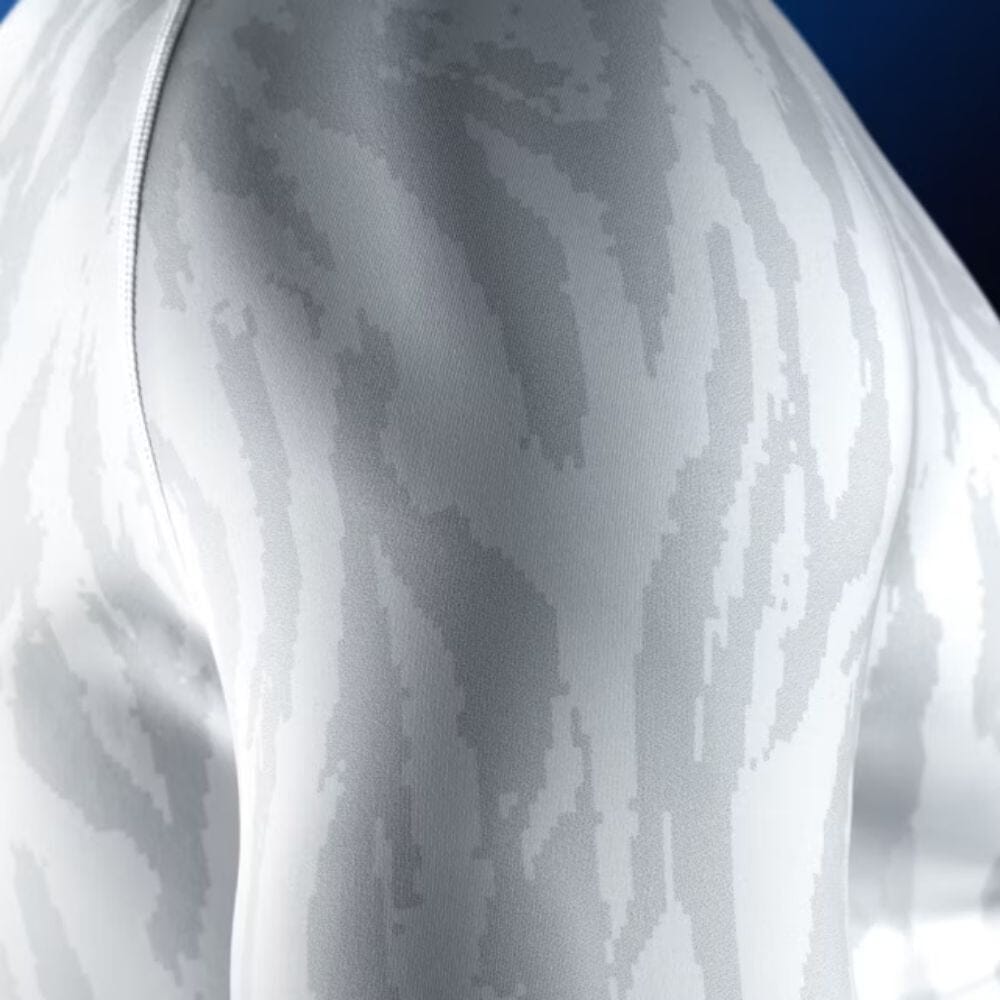 Hayabusa Apex Short Sleeve Rashguard Ash White Rashguards Hayabusa