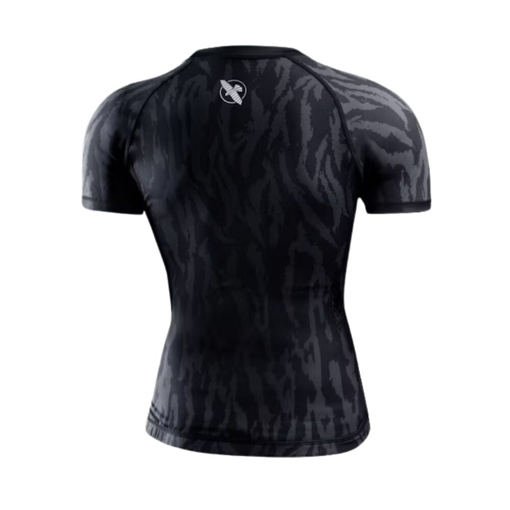 Hayabusa Womens Apex Short Sleeve Rashguard Carbon Black Rashguards Hayabusa