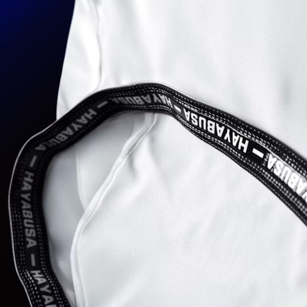 Hayabusa Womens Apex Short Sleeve Rashguard Ash White Rashguards Hayabusa