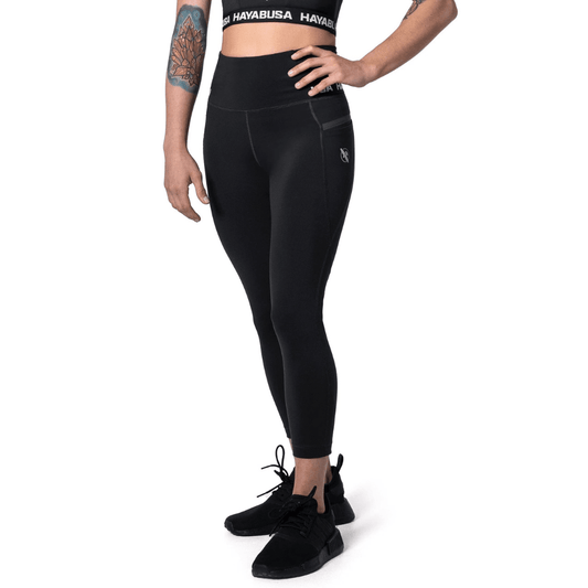 Hayabusa Womens High Rise 3/4 Leggings Black