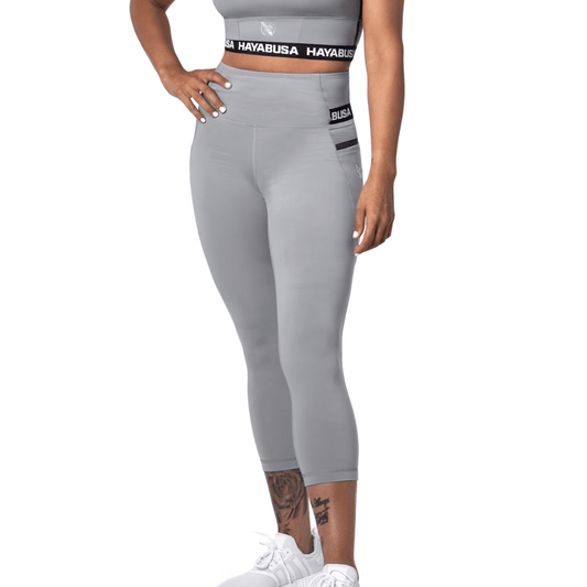 Hayabusa Womens High Rise 3/4 Leggings Grey