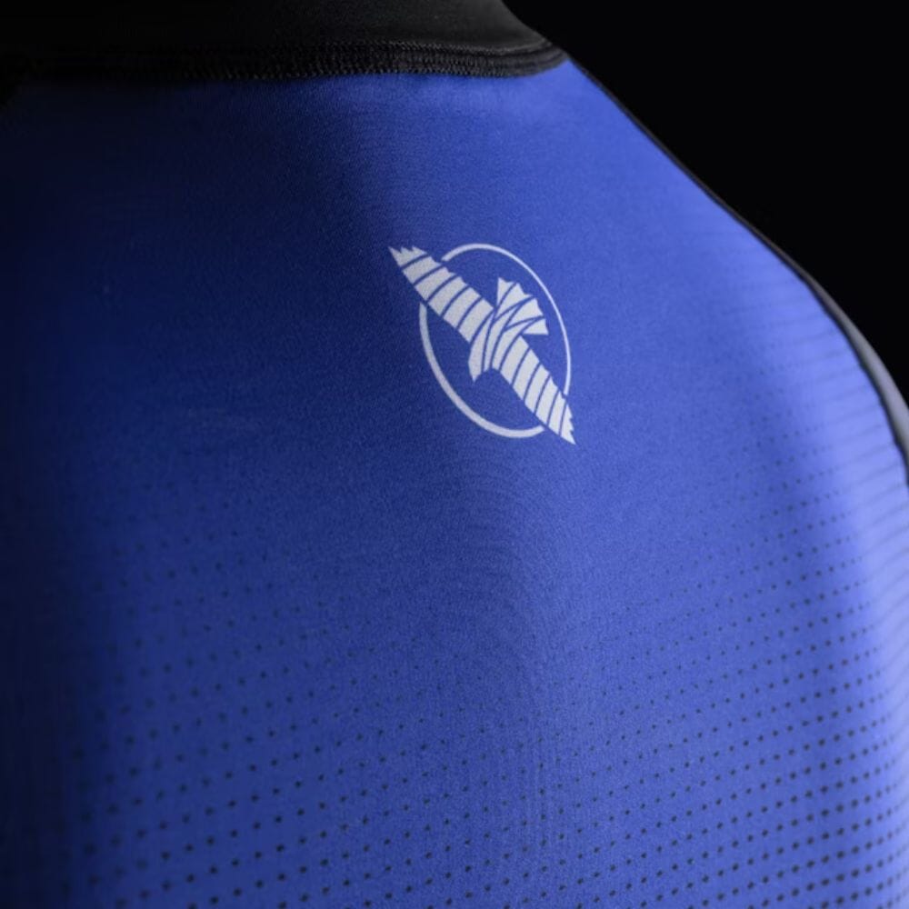 Hayabusa Womens Pro Ranked Short Sleeve Rashguard Blue Rashguards Hayabusa
