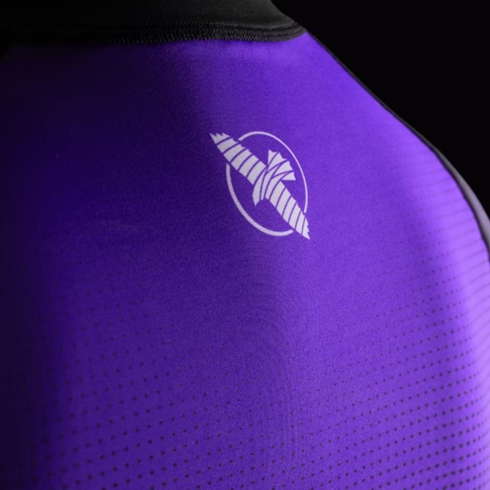Hayabusa Womens Pro Ranked Short Sleeve Rashguard Purple Rashguards Hayabusa
