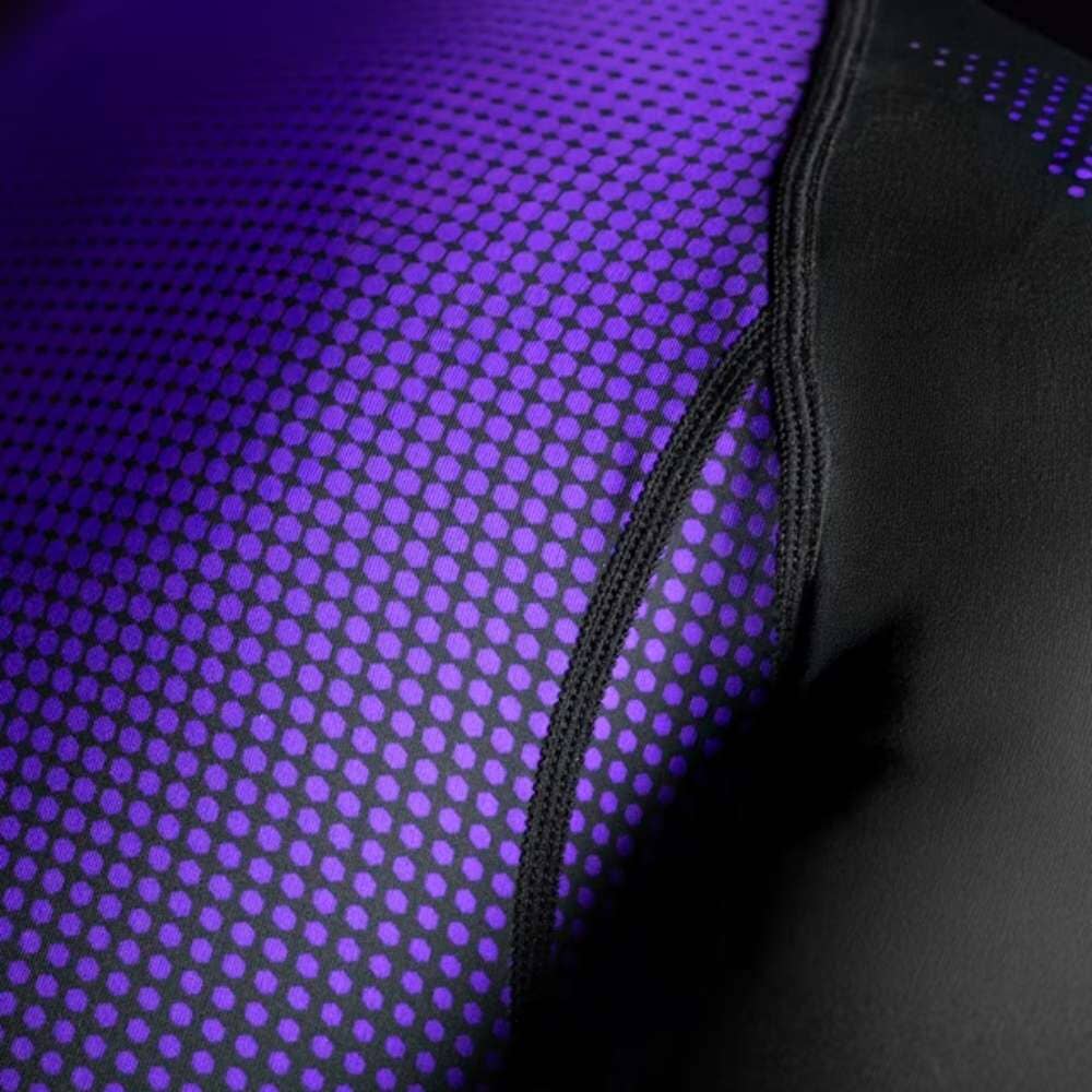 Hayabusa Womens Pro Ranked Short Sleeve Rashguard Purple Rashguards Hayabusa