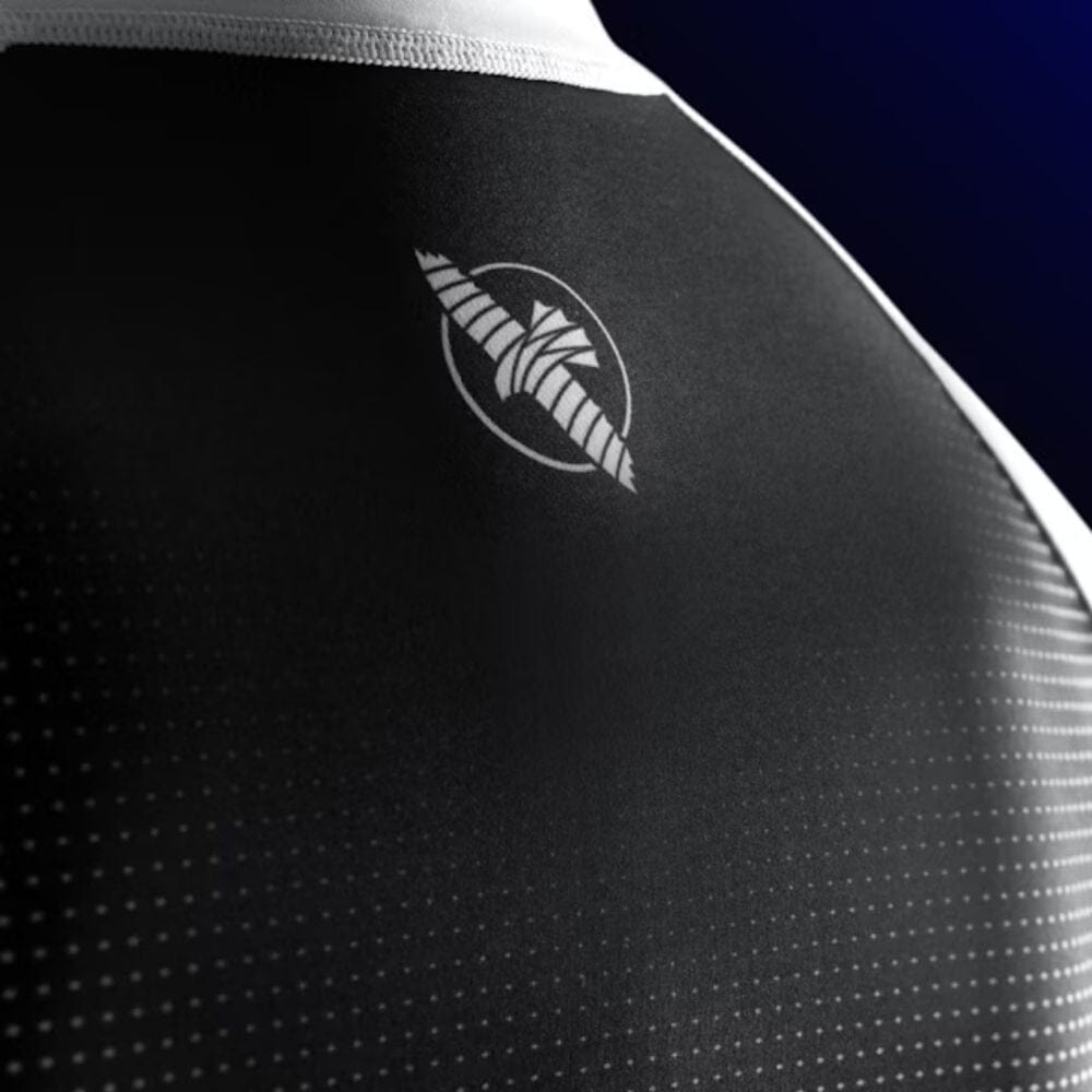 Hayabusa Womens Pro Ranked Short Sleeve Rashguard White Rashguards Hayabusa