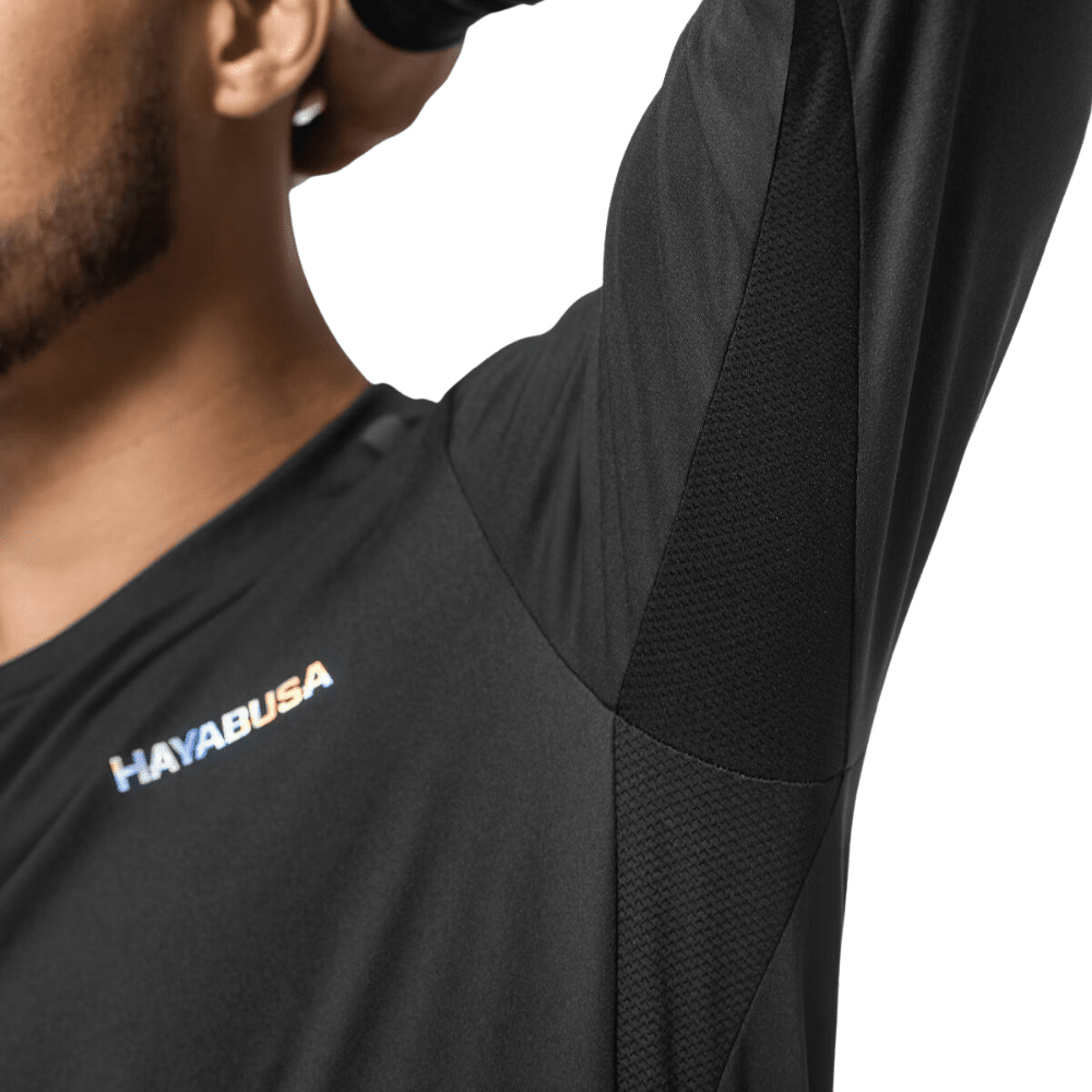 Hayabusa Mens Long Sleeve Training Shirt Black