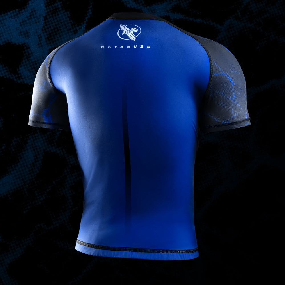 Hayabusa UFC BJJ Short Sleeve Rashguard Blue