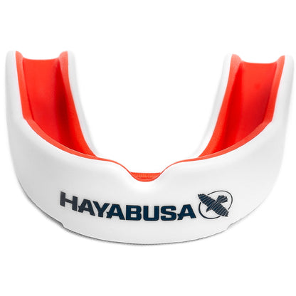 Hayabusa Combat Mouth Guard White/Red Front