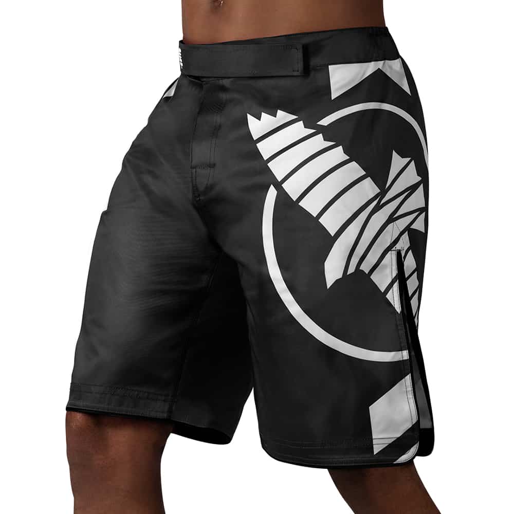 Hayabusa Icon Fight Shorts MMA Shorts Hayabusa Black/White Small