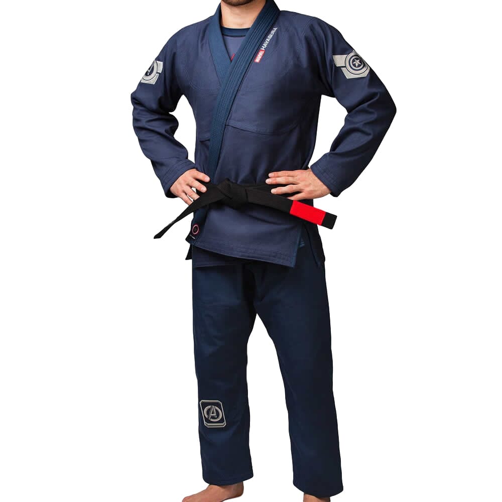 Hayabusa Marvel Captain America Jiu Jitsu Gi BJJ Gi Men Hayabusa Blue A0