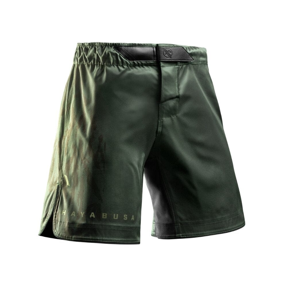Hayabusa Apex 3/4 Thigh Fight Shorts Forest Green MMA Shorts Hayabusa