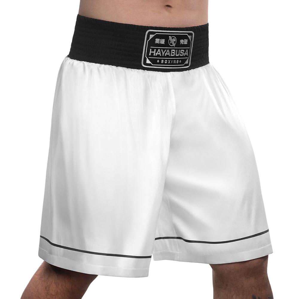 Hayabusa Pro Boxing Shorts White