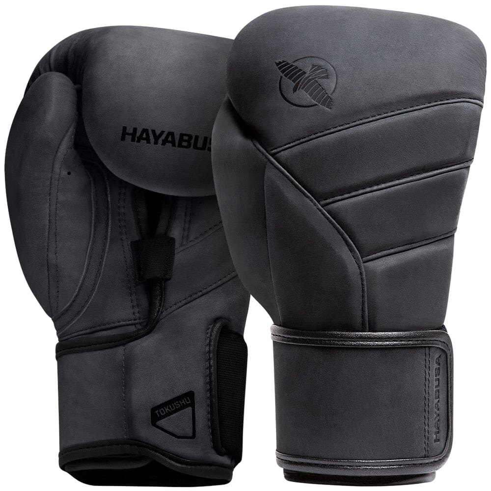 Hayabusa T3 LX Boxing Gloves Boxing Gloves Hayabusa Obsidian Black 12oz