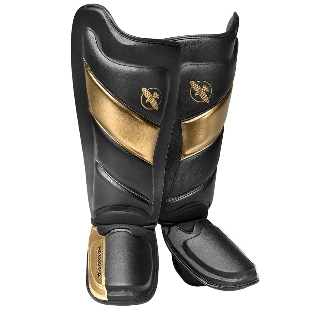 Hayabusa T3 Striking Shin Guards Shin Guards Hayabusa Black/Gold Small
