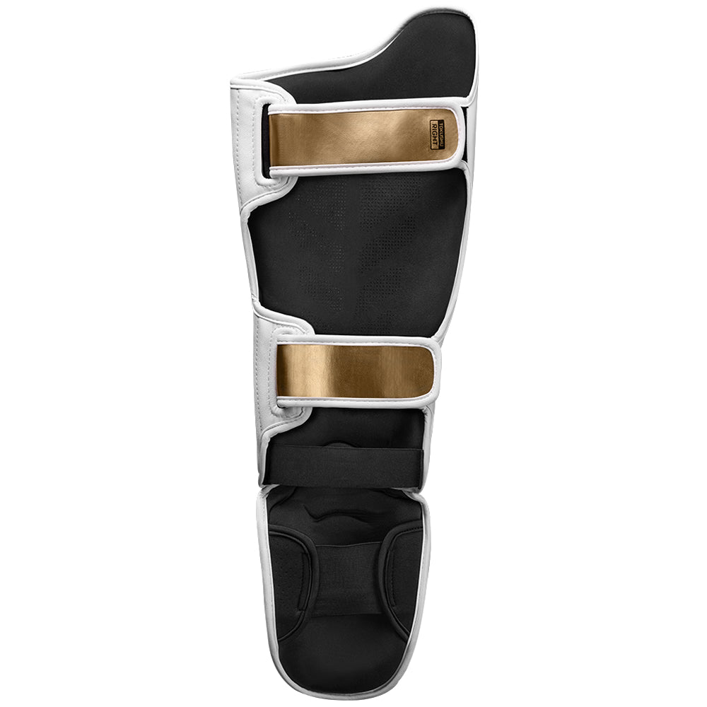 Hayabusa T3 Striking Shin Guards White/Gold