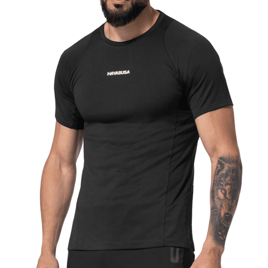 Hayabusa Mens Lightweight Training Shirt Boxing Tops Hayabusa Black Small 