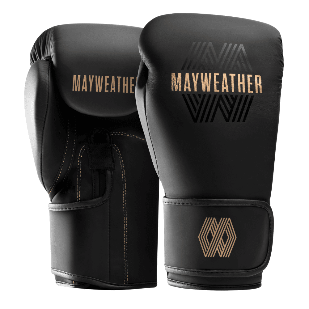 Hayabusa x Mayweather Core Boxing Gloves Boxing Gloves Hayabusa Black/Gold S/M 