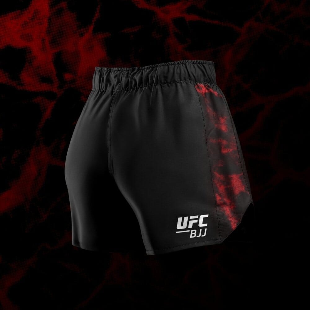 Hayabusa UFC BJJ Womens Grappling Shorts Black/Red