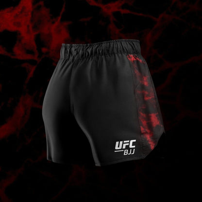 Hayabusa UFC BJJ Womens Grappling Shorts Black/Red