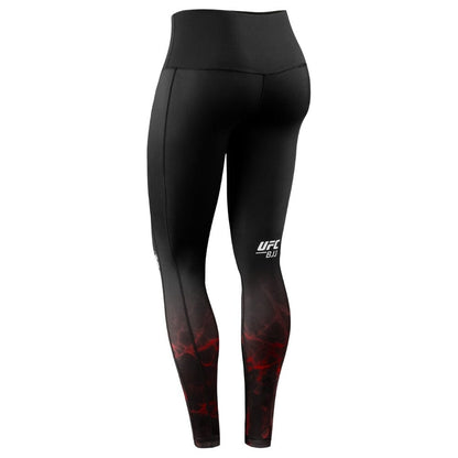 Hayabusa UFC BJJ Womens Leggings Black/Red