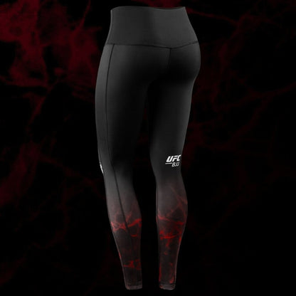 Hayabusa UFC BJJ Womens Leggings Black/Red
