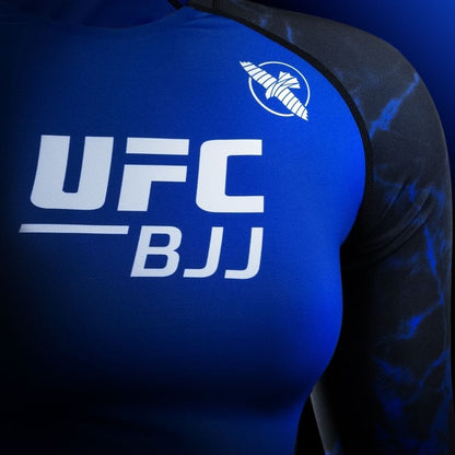 Hayabusa UFC BJJ Womens Long Sleeve Rashguard Black/Blue