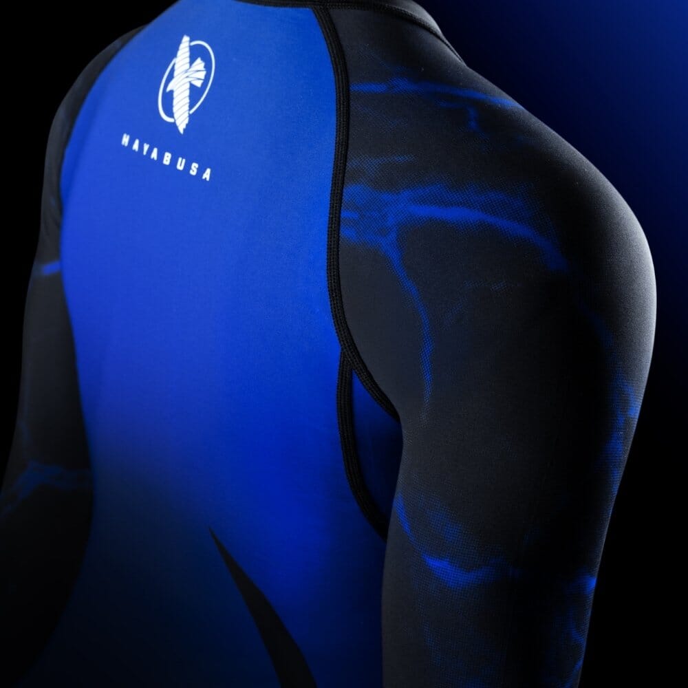 Hayabusa UFC BJJ Womens Long Sleeve Rashguard Black/Blue