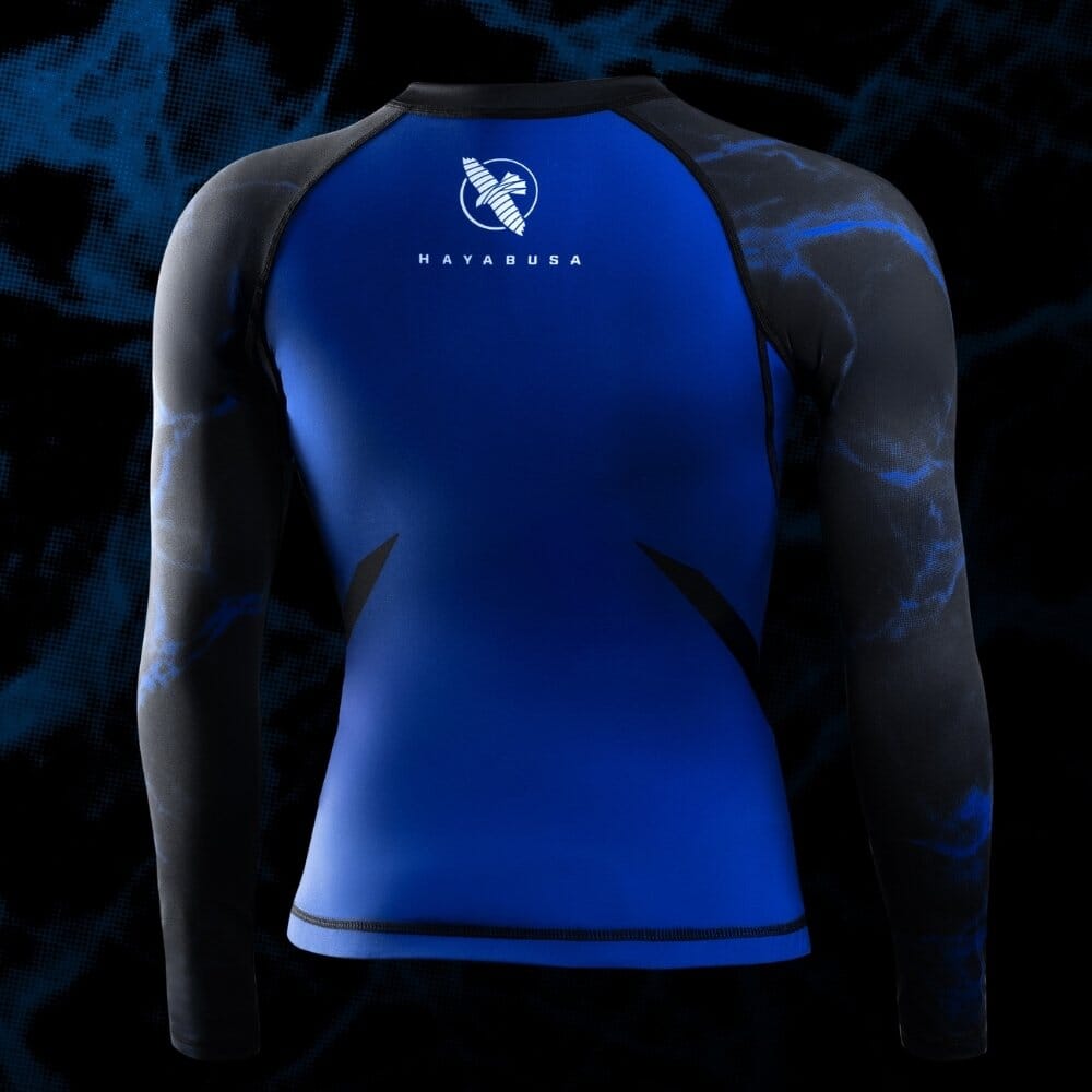 Hayabusa UFC BJJ Womens Long Sleeve Rashguard Black/Blue