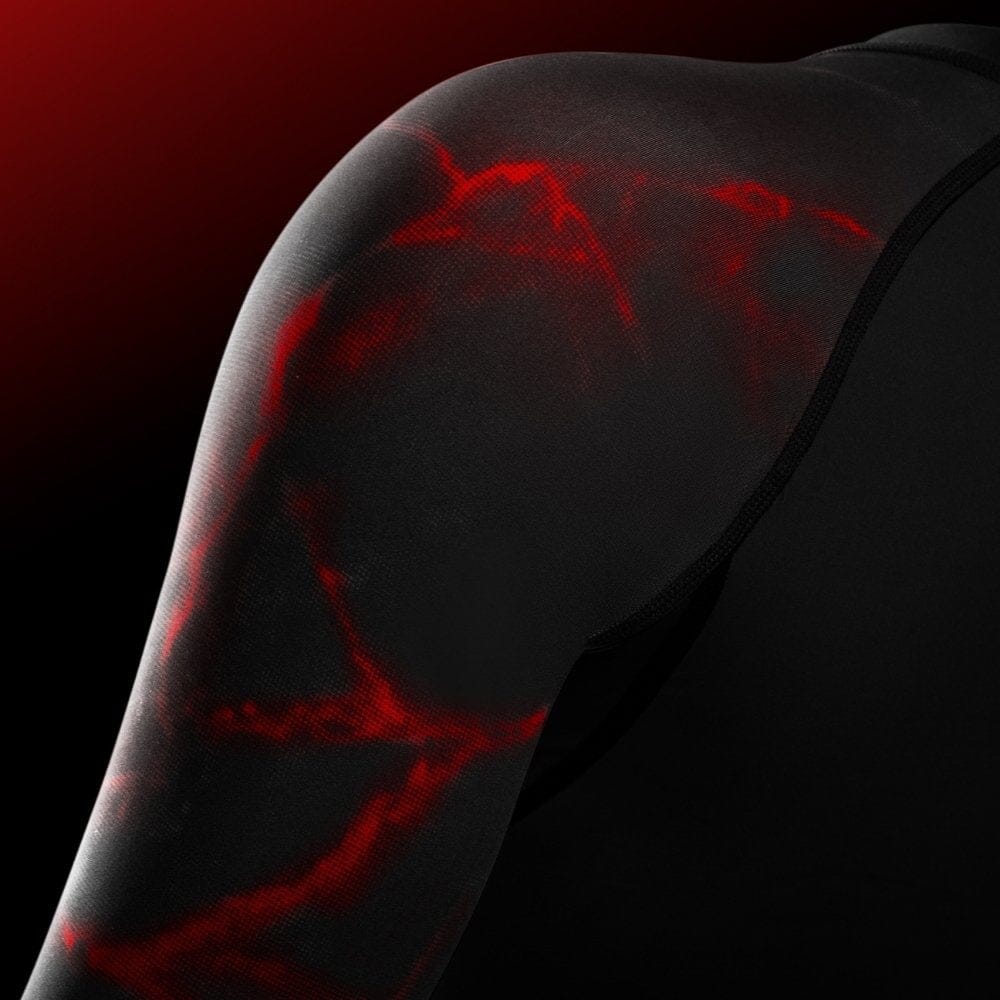 Hayabusa UFC BJJ Womens Long Sleeve Rashguard Black/Red