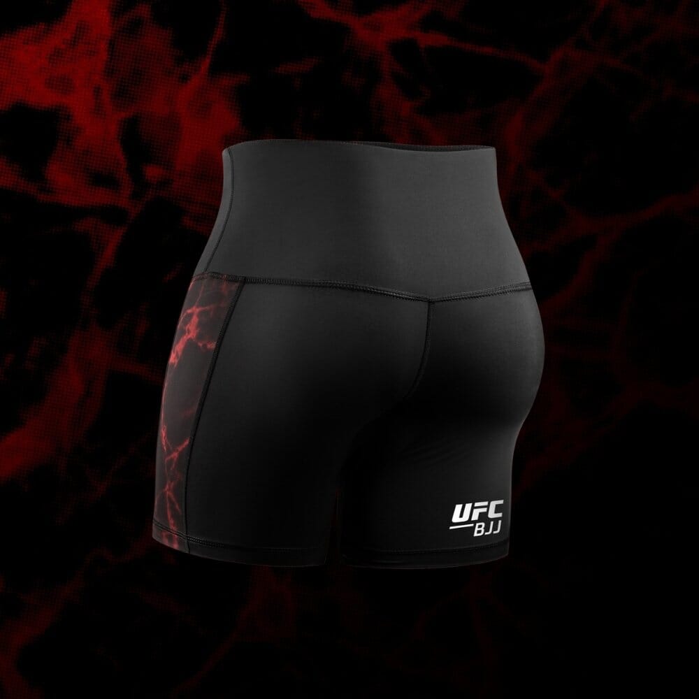 Hayabusa UFC BJJ Womens Vale Tudo Shorts Black/Red