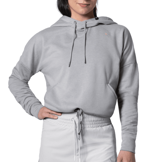 Hayabusa Womens Cozy Fleece Cropped Hoodie Heather Grey