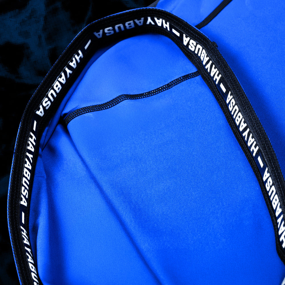 Hayabusa UFC BJJ Womens Short Sleeve Rashguard Black/Blue