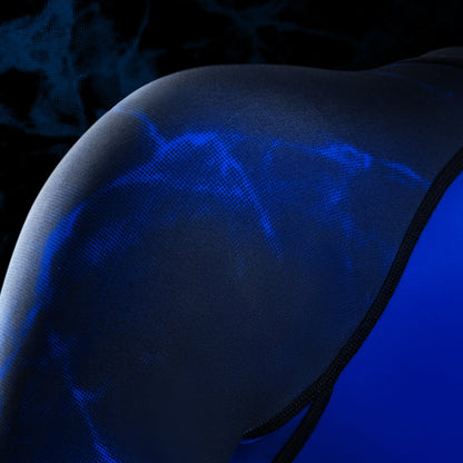 Hayabusa UFC BJJ Womens Short Sleeve Rashguard Black/Blue